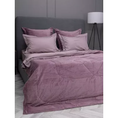 Комплект с одеялом-покрывалом Sofi De Marko “Энрике” (лиловый), 1.5 спальный