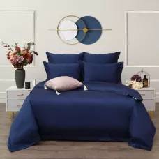 Комплект постельного белья Sofi de Marko "Моно" (сапфир), евро