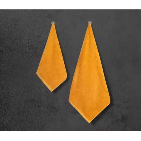 Махровое полотенце Sofi De Marko “Diamond” (горчичное), 50x90