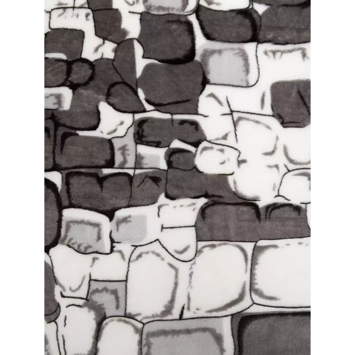 Плед Texrepublic Absolute flannel “Камешки” (серый), 150×200