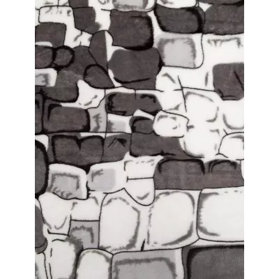 Плед Texrepublic Absolute flannel “Камешки” (серый), 150×200