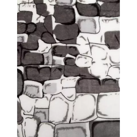 Плед Texrepublic Absolute flannel “Камешки” (серый), 150×200