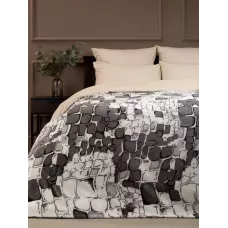 Плед Texrepublic Absolute flannel “Камешки” (серый), 150×200