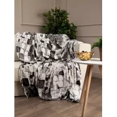 Плед Texrepublic Absolute flannel “Камешки” (серый), 150×200