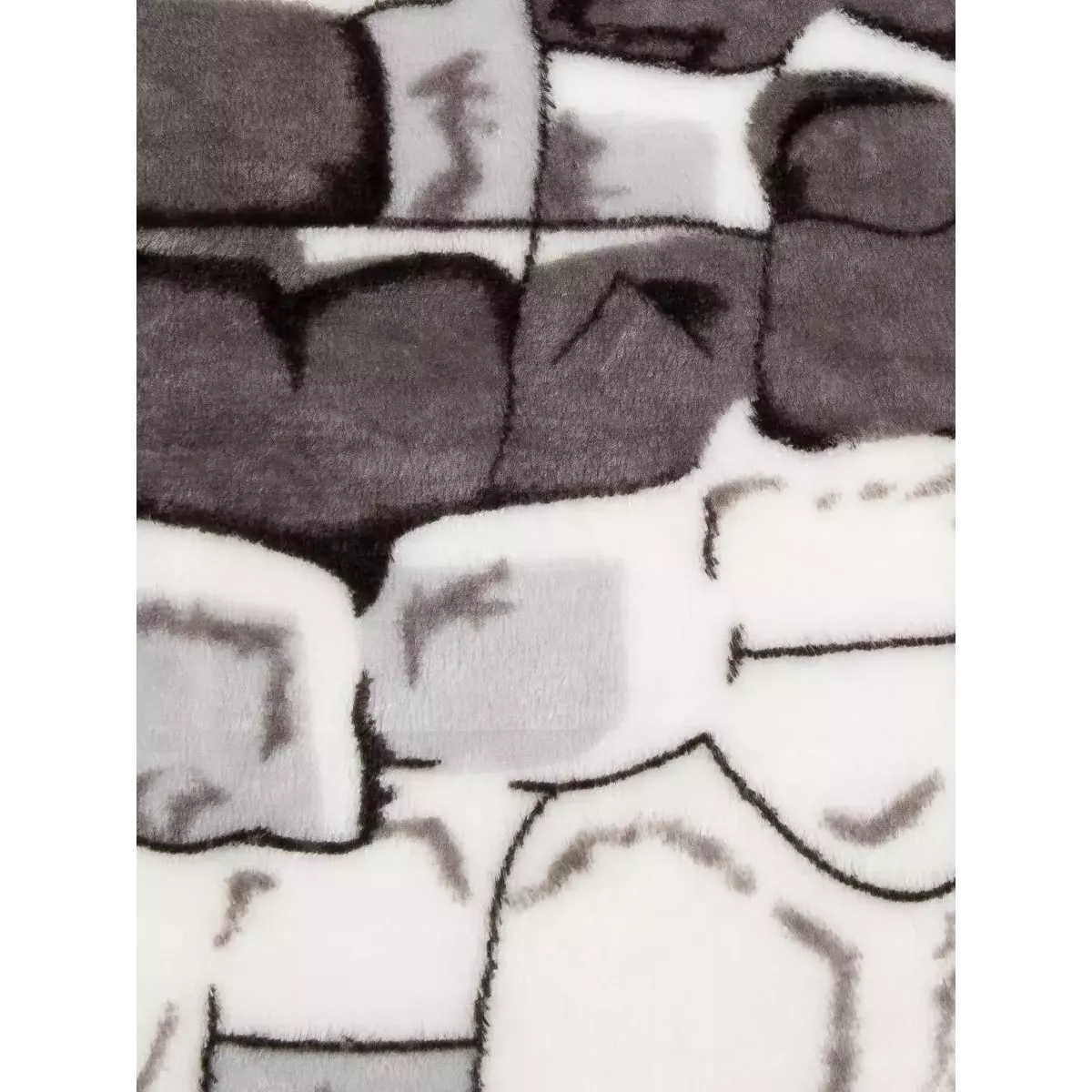 Плед Texrepublic Absolute flannel “Камешки” (серый), 150×200