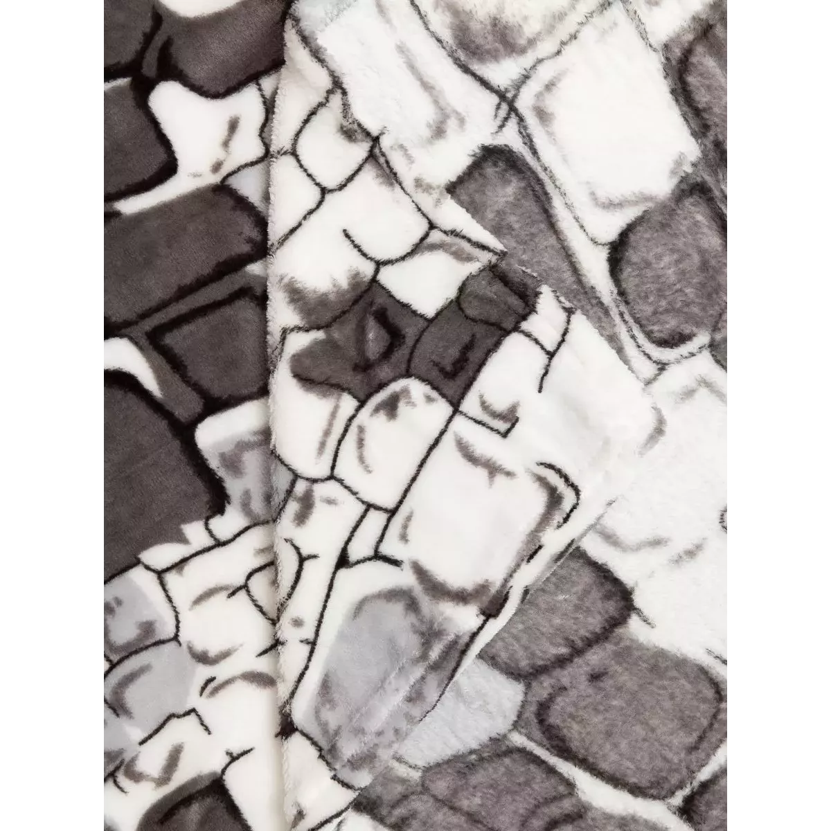 Плед Texrepublic Absolute flannel “Камешки” (серый), 150×200