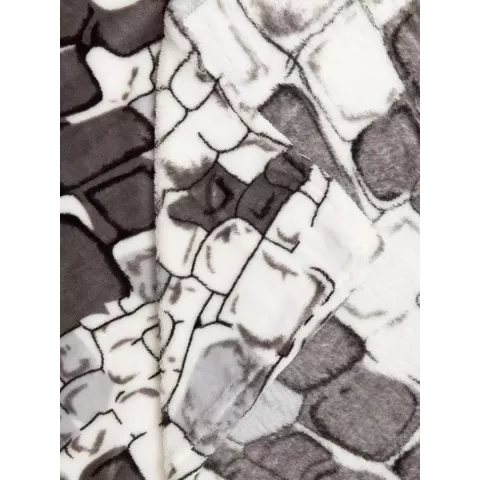 Плед Texrepublic Absolute flannel “Камешки” (серый), 150×200