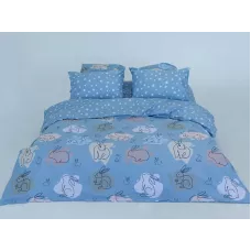 Комплект постельного белья Волшебная ночь "Bunny" (ранфорс), евро
