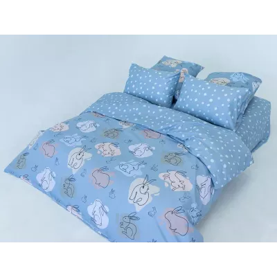 Комплект постельного белья Волшебная ночь "Bunny" (ранфорс), евро