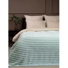 Плед TexRepublic Joy "Страйп" (бирюза), 150х200