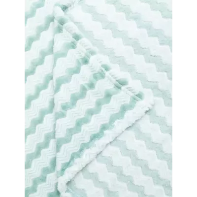 Плед TexRepublic Joy "Страйп" (бирюза), 150х200