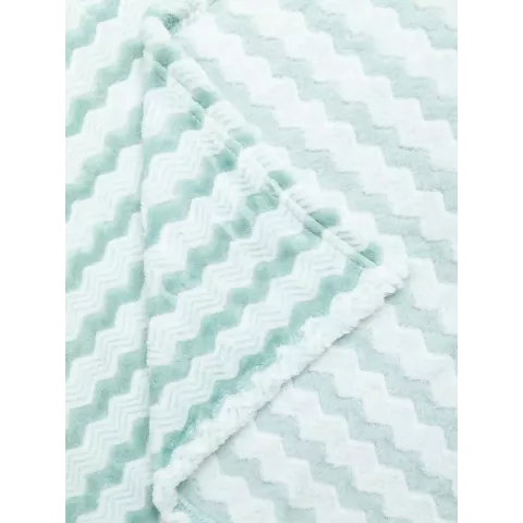 Плед TexRepublic Joy "Страйп" (бирюза), 150х200