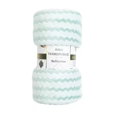 Плед TexRepublic Joy "Страйп" (бирюза), 150х200