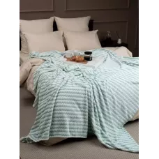 Плед TexRepublic Joy "Страйп" (бирюза), 150х200