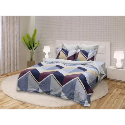 Комплект постельного белья Karteks "Сатин печатный" КВ-457, евро