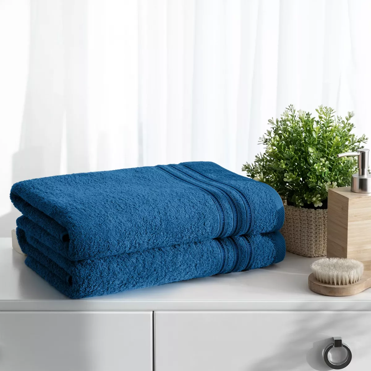 Махровое полотенце Самойловский текстиль “Верона” (синий кобальт), 33х70