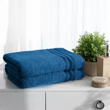 Махровое полотенце Самойловский текстиль “Верона” (синий кобальт), 33х70