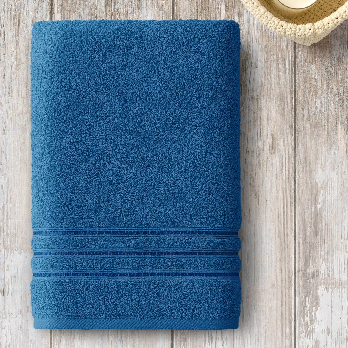 Махровое полотенце Самойловский текстиль “Верона” (синий кобальт), 33х70