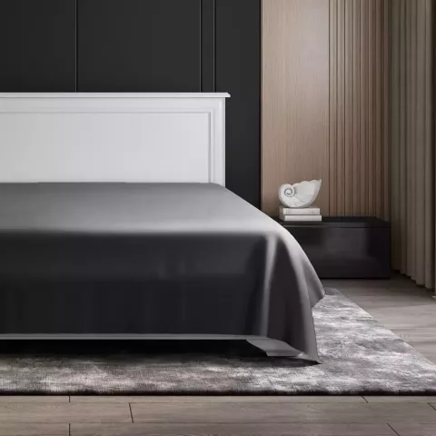 Простыня "Soft Silver" Серый космос, 236х270