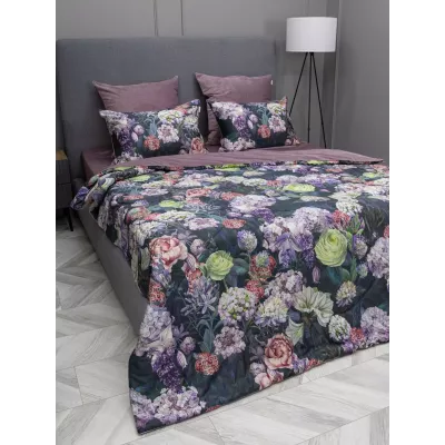 Комплект с одеялами KAZANOV.A “Касабланка” роза антика (египетский хлопок-велюр), семейный