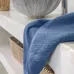 Махровое банное полотенце Verossa ”Wave Texture” (синий деним), 70х140