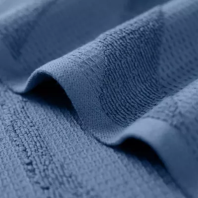 Махровое банное полотенце Verossa ”Wave Texture” (синий деним), 70х140