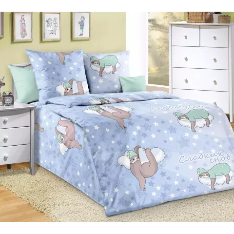 Комплект постельного белья Бамбино “Сладких снов” (перкаль), 1.5 спальный