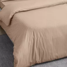 Комплект постельного белья Волшебная ночь Stripe "Caramel mousse", евро