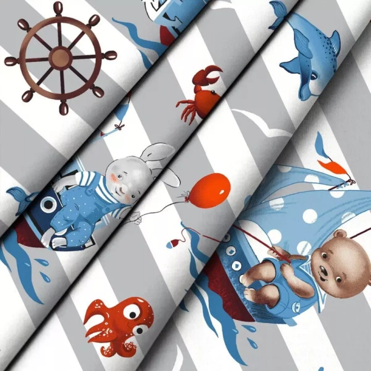 Комплект постельного белья "WENGE" kids (Sea travel), 1.5 спальный