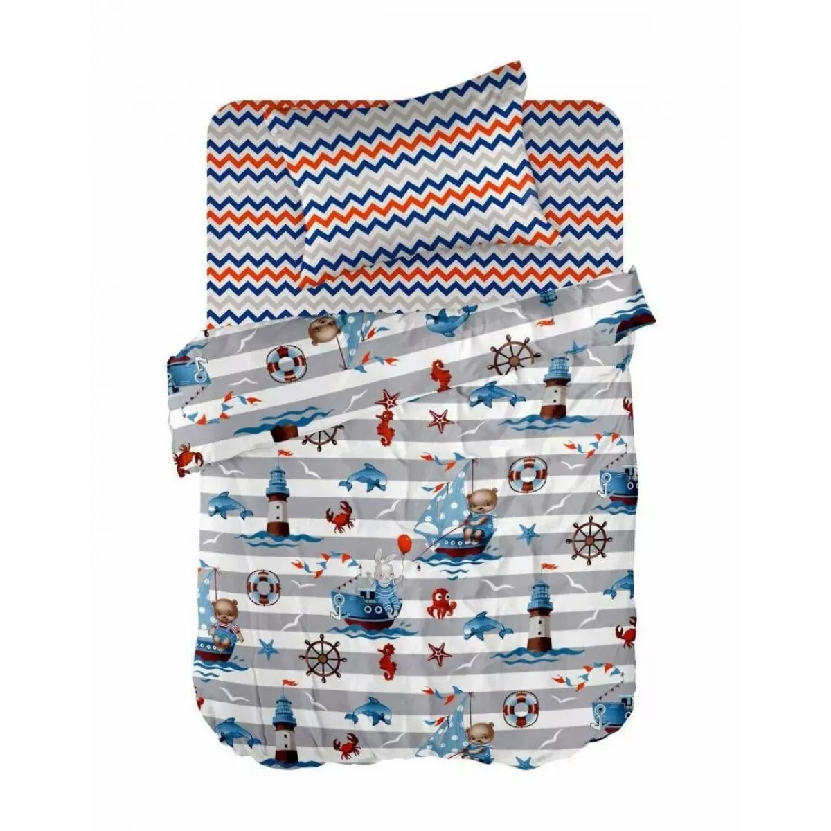 Комплект постельного белья "WENGE" kids (Sea travel), 1.5 спальный