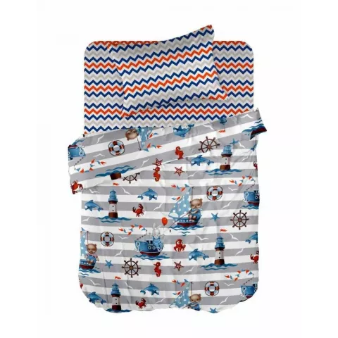 Комплект постельного белья "WENGE" kids (Sea travel), 1.5 спальный