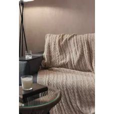 Вязаный плед Sofi de Marko "Джовани" (бежевый), 220х240