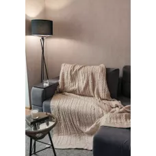 Вязаный плед Sofi de Marko "Джовани" (бежевый), 220х240