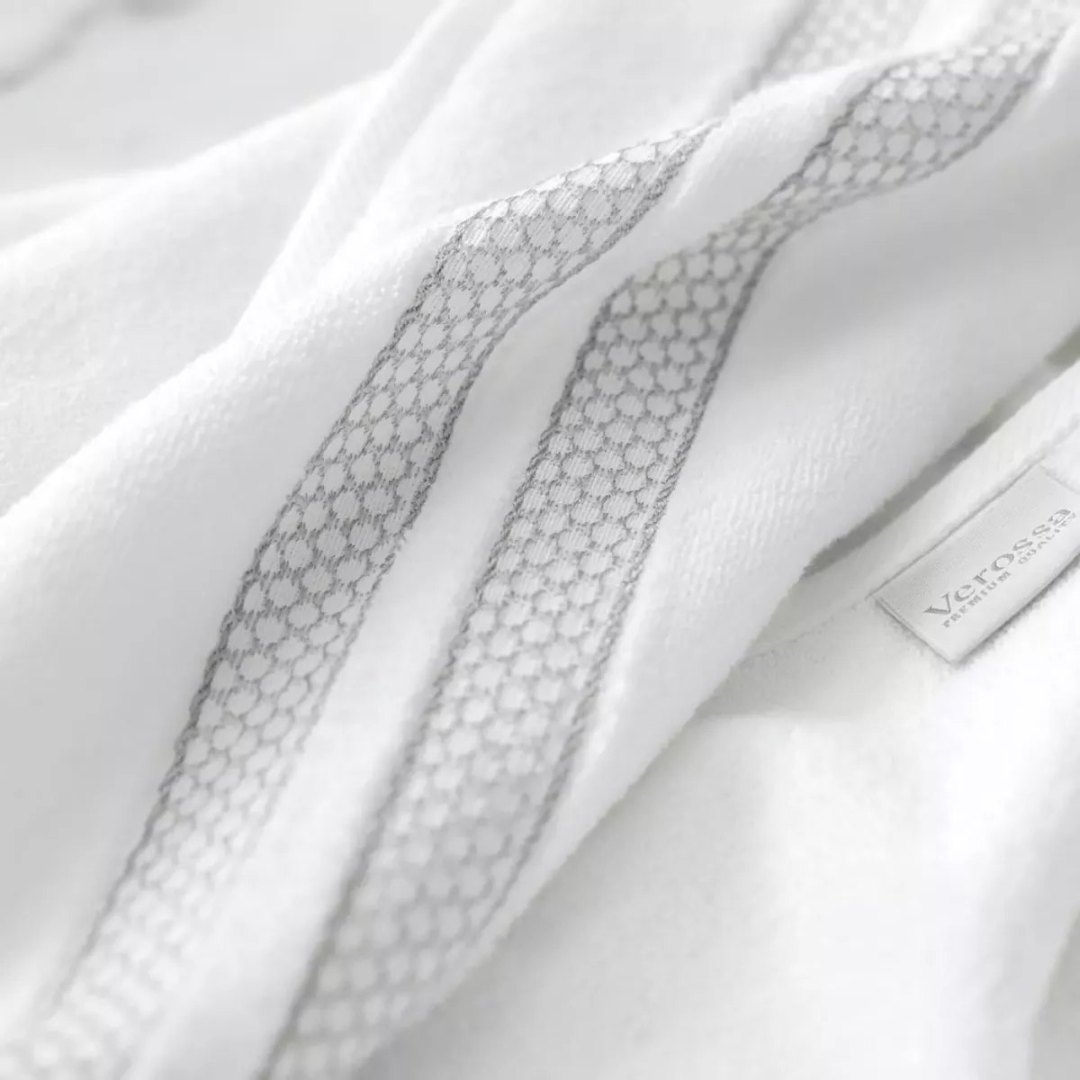 Махровое банное полотенце Verossa “Reticolo” (белый), 70х130