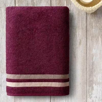 Махровое полотенце Самойловский текстиль "Исландия" (темно-бордовый), 100х150