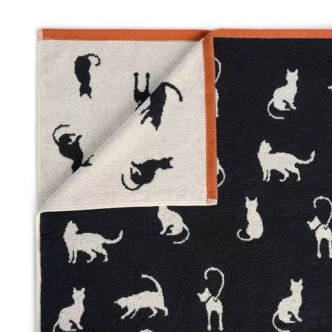 Махровое полотенце Sofi De Marko “Kitty” (черное), 50x90