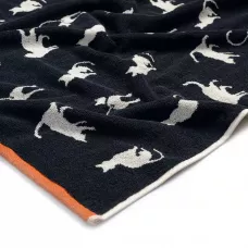 Махровое полотенце Sofi De Marko “Kitty” (черное), 50x90