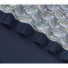 Комплект постельного белья Karteks "Сатин цветной с окантовкой" SOK-022, евро