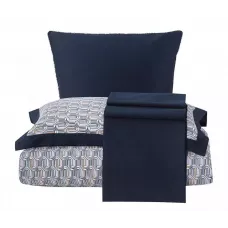 Комплект постельного белья Karteks "Сатин цветной с окантовкой" SOK-022, евро