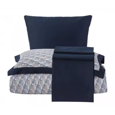 Комплект постельного белья Karteks "Сатин цветной с окантовкой" SOK-022, евро