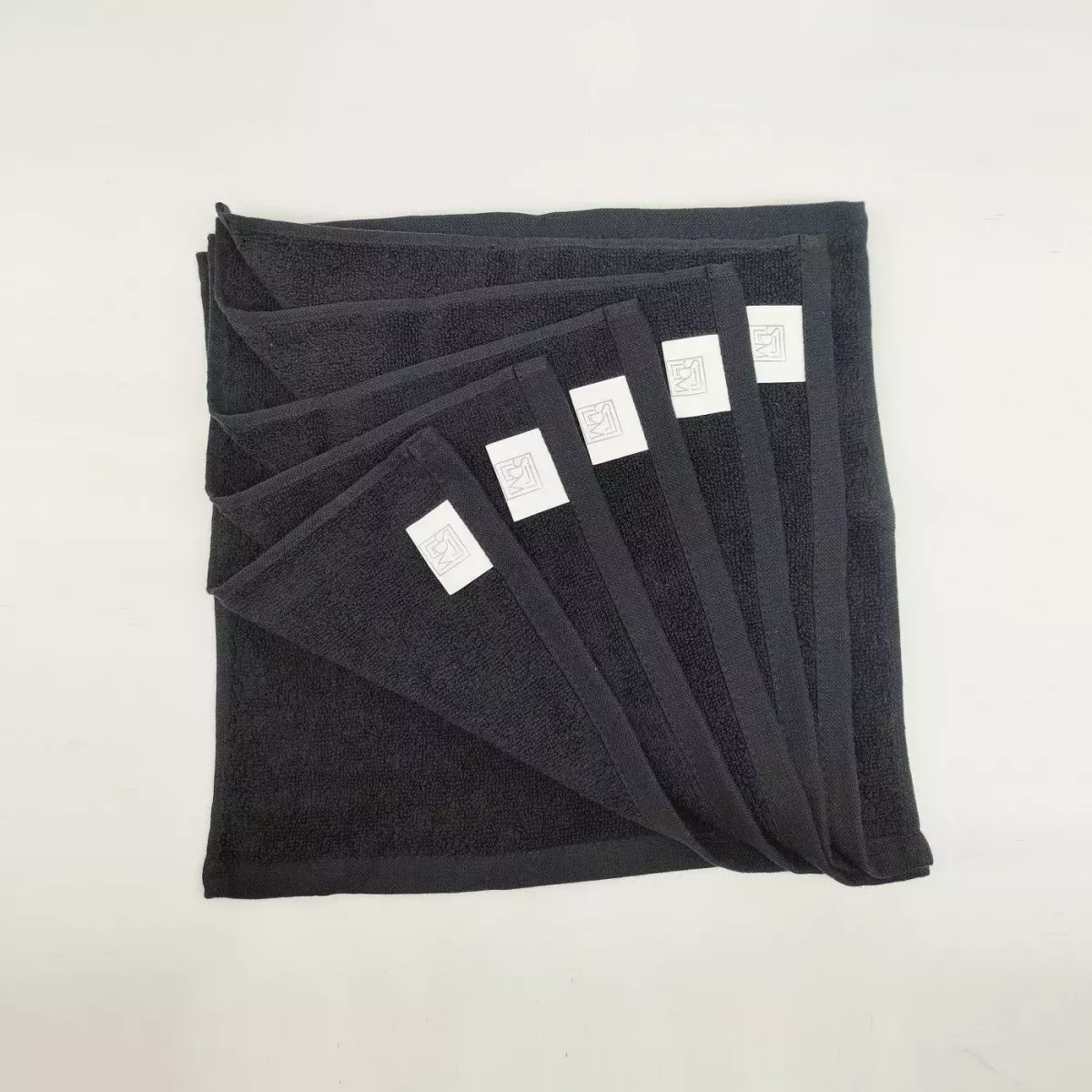 Комплект полотенец Sofi de marko “Бруна” (черный), 30x30 (6 шт)