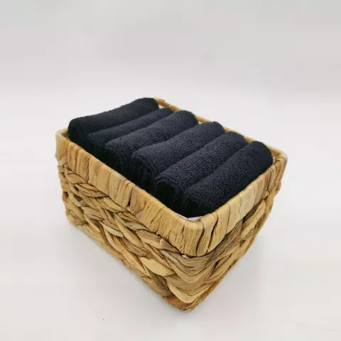 Комплект полотенец Sofi de marko “Бруна” (черный), 30x30 (6 шт)