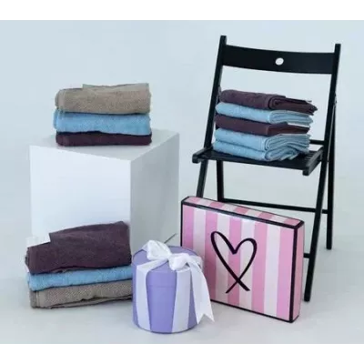 Махровое банное полотенце Verossa “Unico” (иней), 70х130