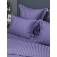Комплект с одеялом KAZANOV.A Stripe Cotton "Hotel" (аметист платина), евро