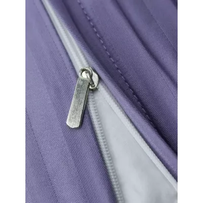 Комплект с одеялом KAZANOV.A Stripe Cotton "Hotel" (аметист платина), евро