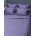 Комплект с одеялом KAZANOV.A Stripe Cotton "Hotel" (аметист платина), евро