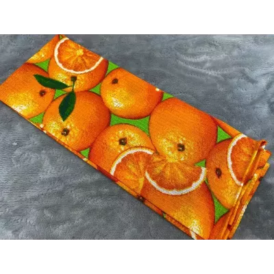 Вафельное полотенце Солнечный Дом "Апельсины", 40х70