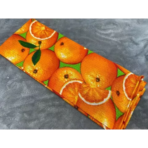 Вафельное полотенце Солнечный Дом "Апельсины", 40х70
