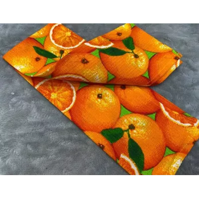 Вафельное полотенце Солнечный Дом "Апельсины", 40х70