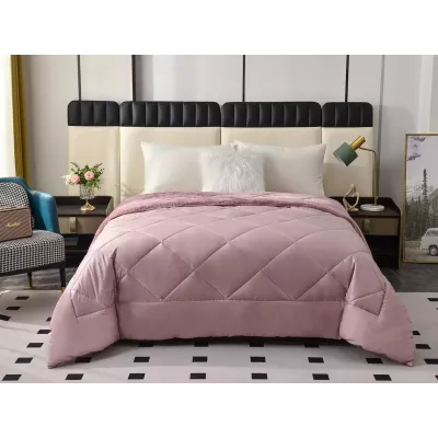 Двустороннее одеяло полуторное Sofi De Marko «Монако» лиловый (велюр-сатин) 160х220